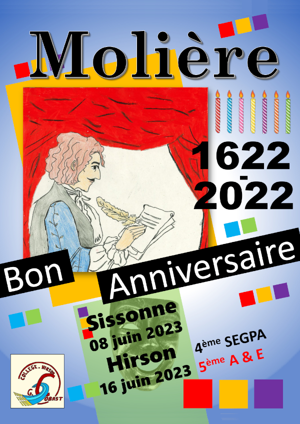 Affiche du spectacle Bon Anniversaire Molière !